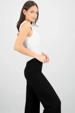 Shasa Draped Cowl Neck Top