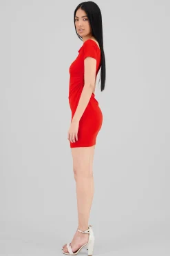 Shasa Draped Detail Mini Dress