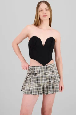 Shasa Draped Mesh Corset