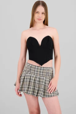 Shasa Draped Mesh Corset