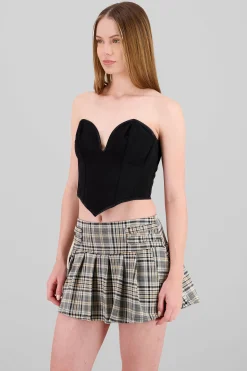 Shasa Draped Mesh Corset
