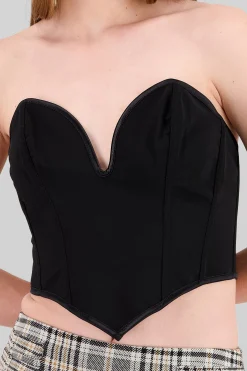 Shasa Draped Mesh Corset