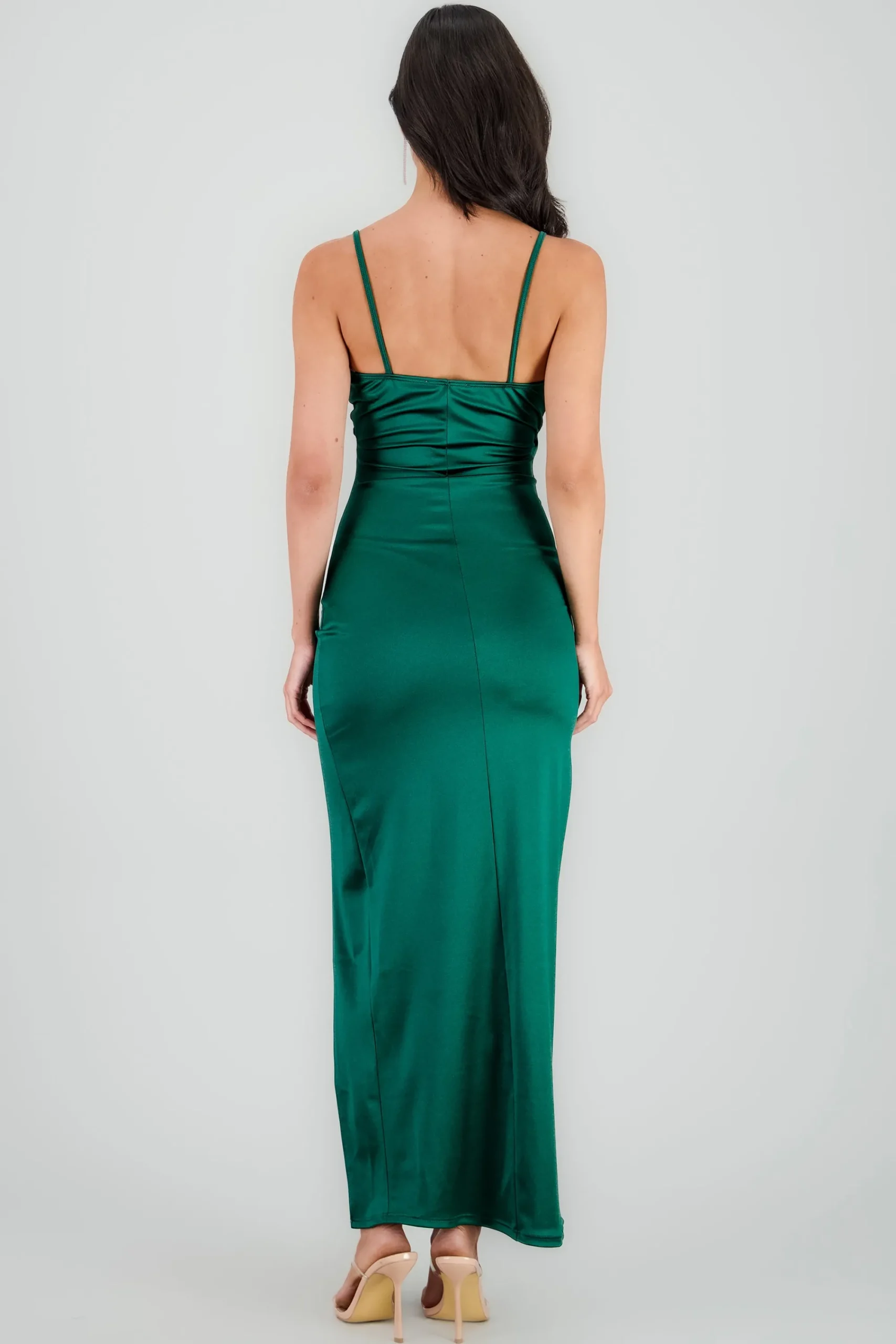 Shasa Draped satin dress