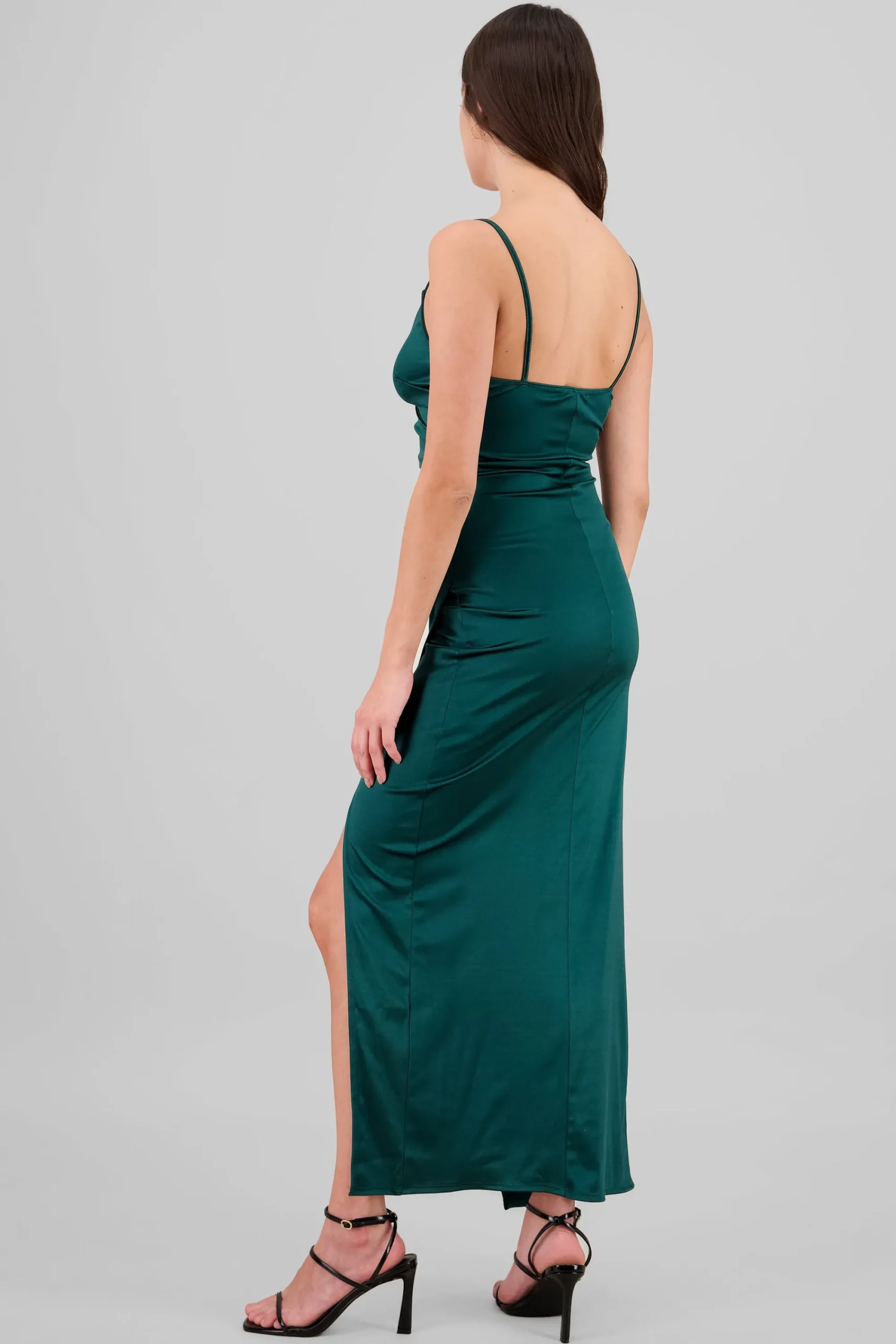 Shasa Draped satin dress