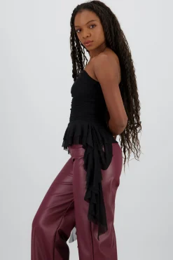 Shasa Draped Strapless Top