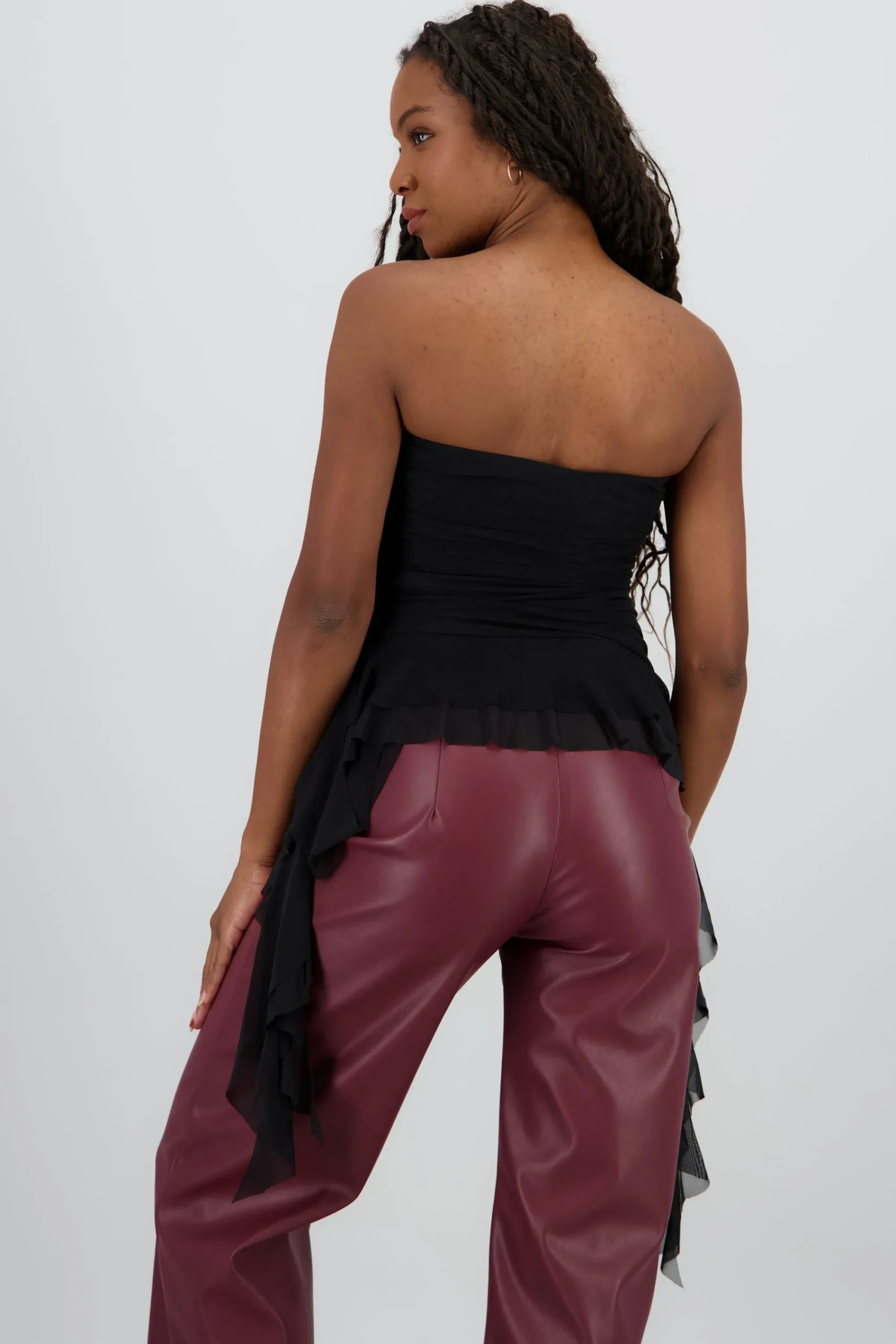 Shasa Draped Strapless Top