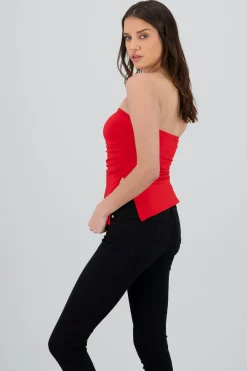 Shasa Draped Tube Top