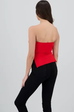 Shasa Draped Tube Top