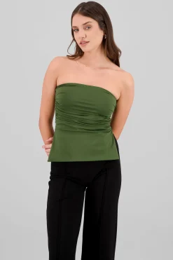 Shasa Draped Tube Top