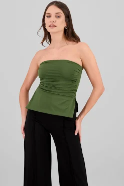 Shasa Draped Tube Top