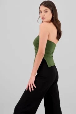Shasa Draped Tube Top