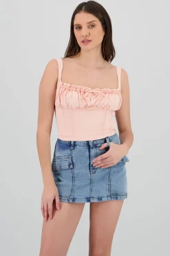 Shasa Drapped Blouse with Bow