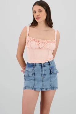 Shasa Drapped Blouse with Bow