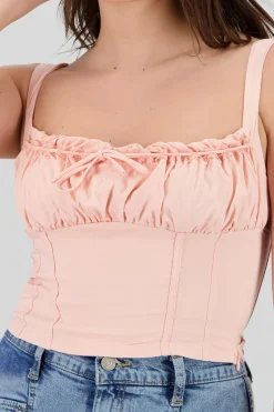 Shasa Drapped Blouse with Bow