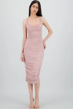 Shasa Drapped Midi Dress