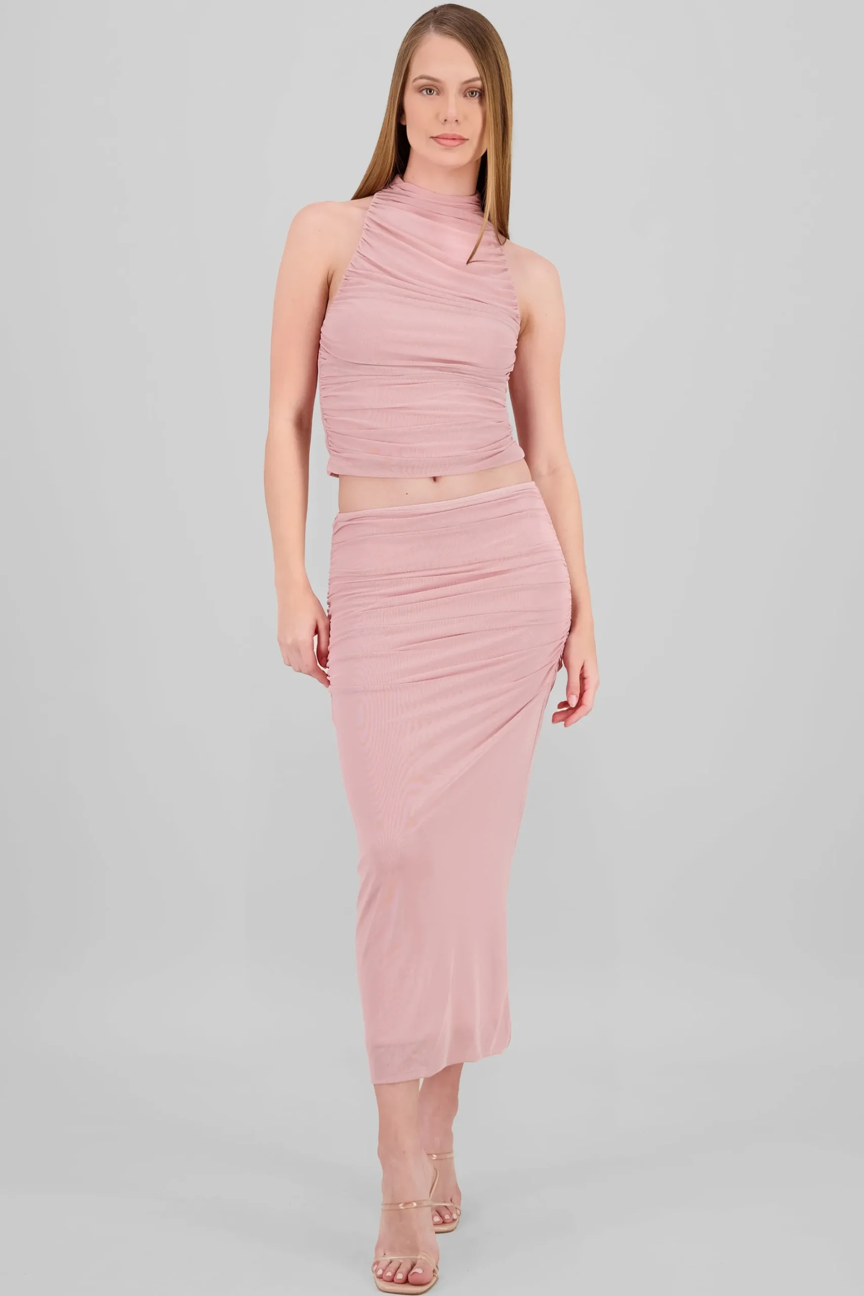 Shasa Drapped Midi Skirt