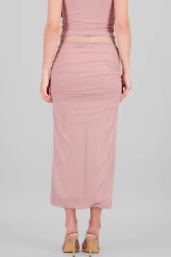 Shasa Drapped Midi Skirt