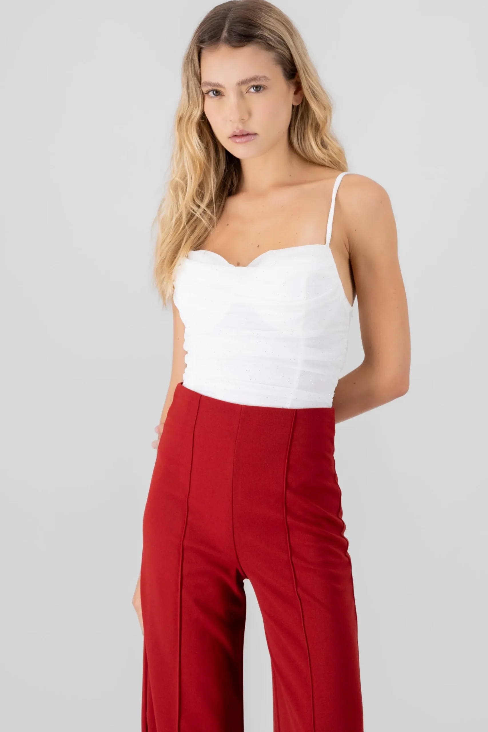 Shasa Drapped Neck Body Suite