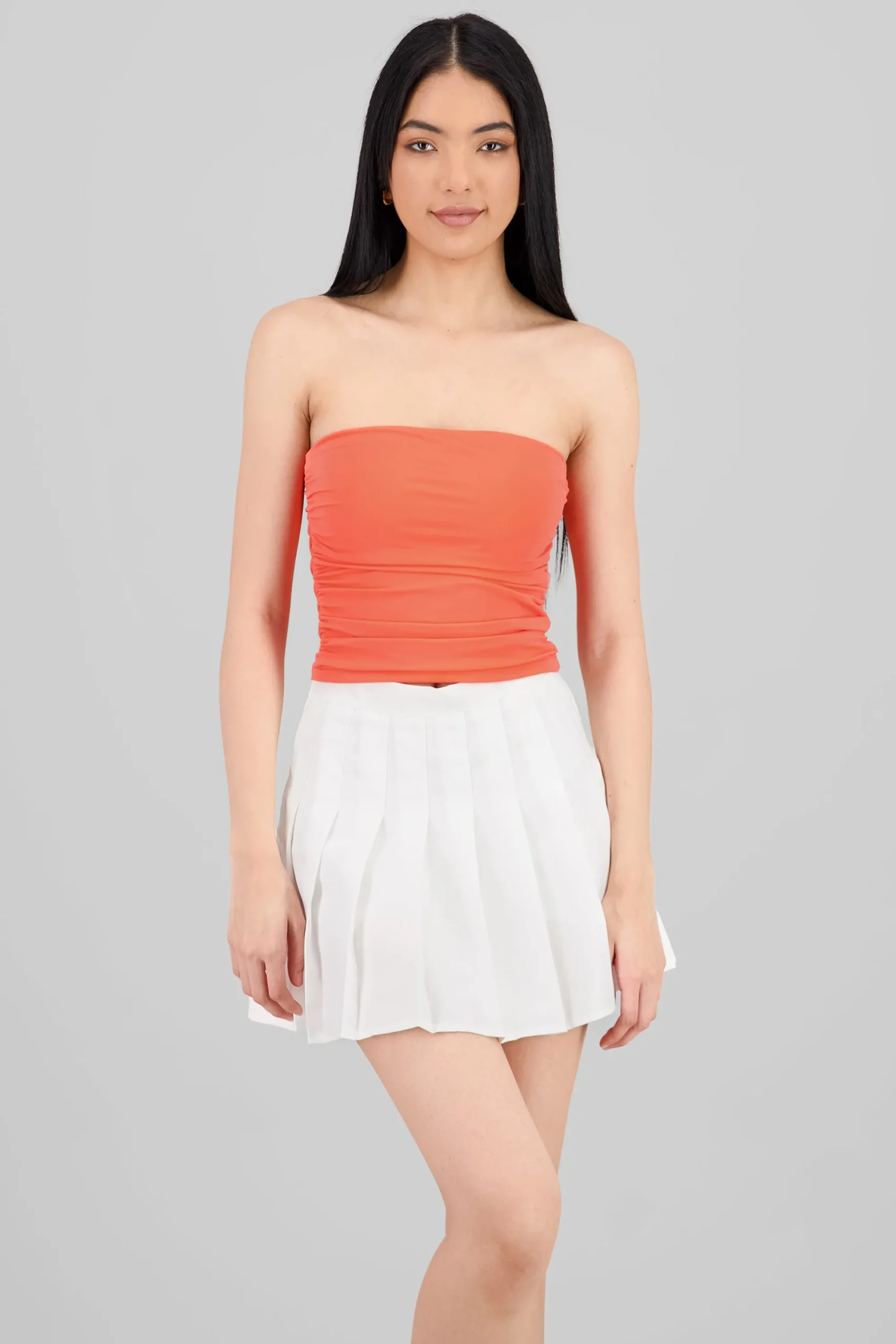 Shasa Drapped Strapless Tube Top