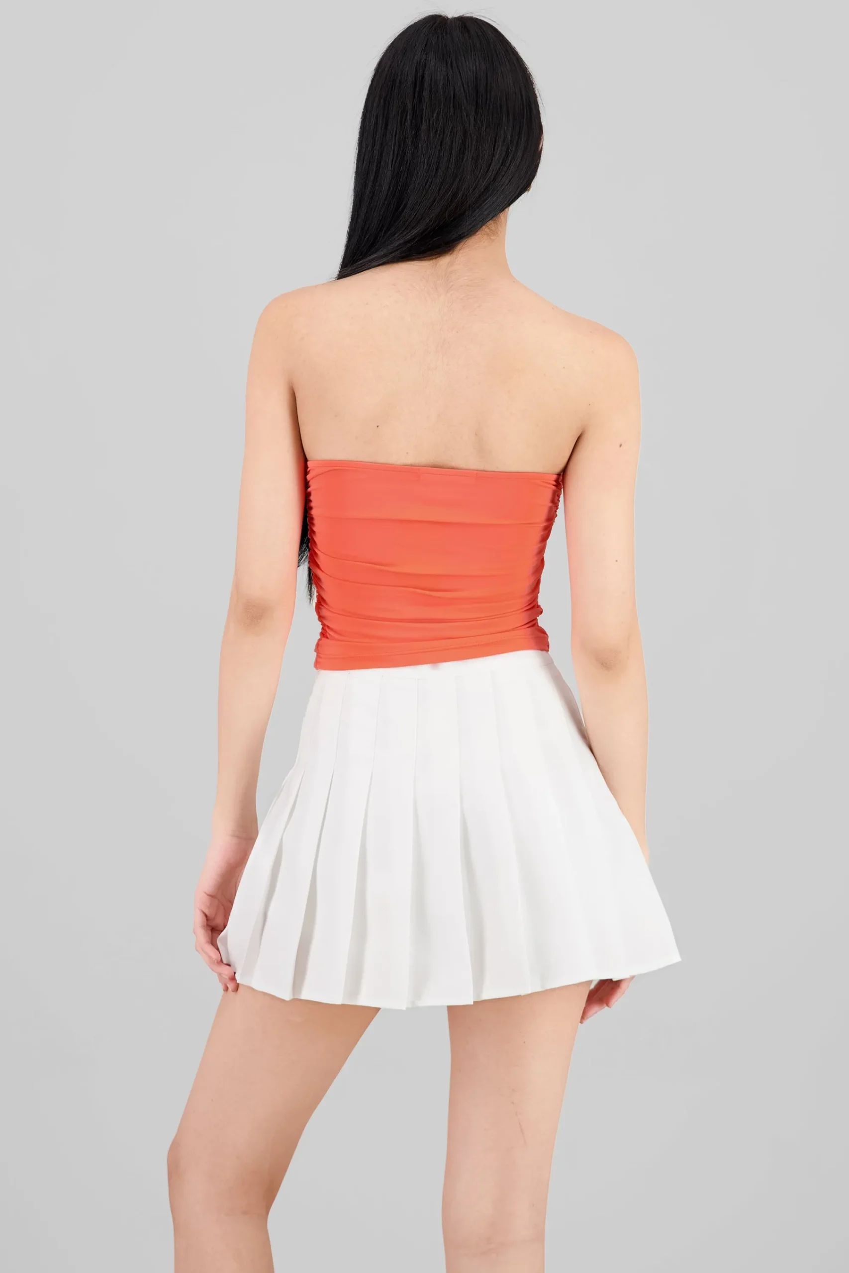 Shasa Drapped Strapless Tube Top