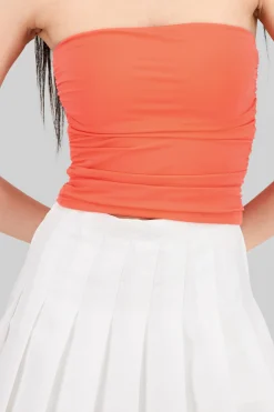 Shasa Drapped Strapless Tube Top