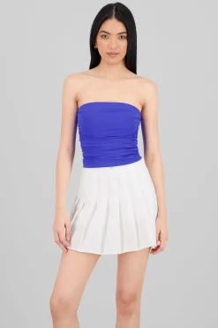 Shasa Drapped Strapless Tube Top