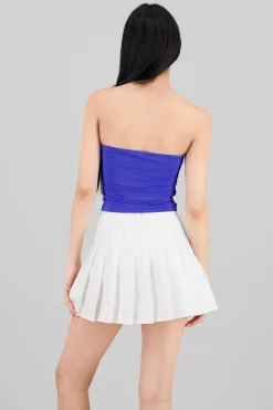 Shasa Drapped Strapless Tube Top