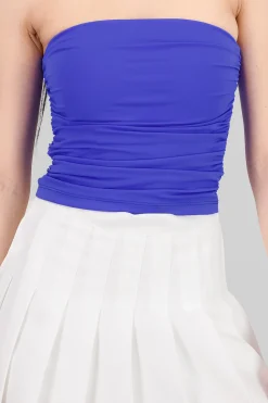 Shasa Drapped Strapless Tube Top