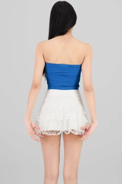 Shasa Drapped Strapless Tube Top