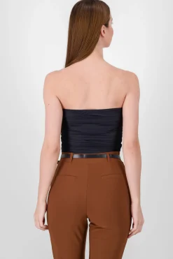 Shasa Drapped Strapless Tube Top