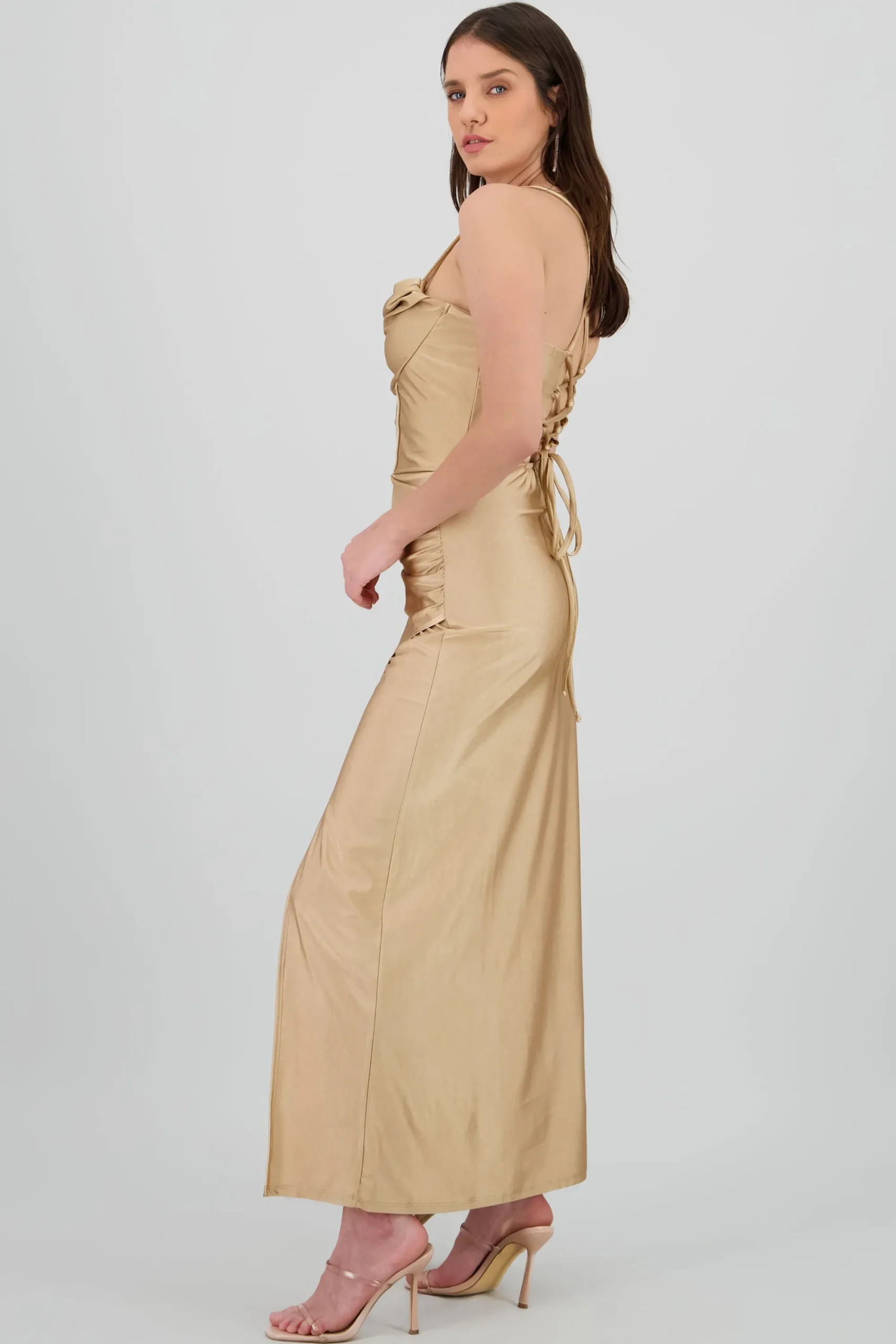 Shasa Drapped Straps Maxi Dress