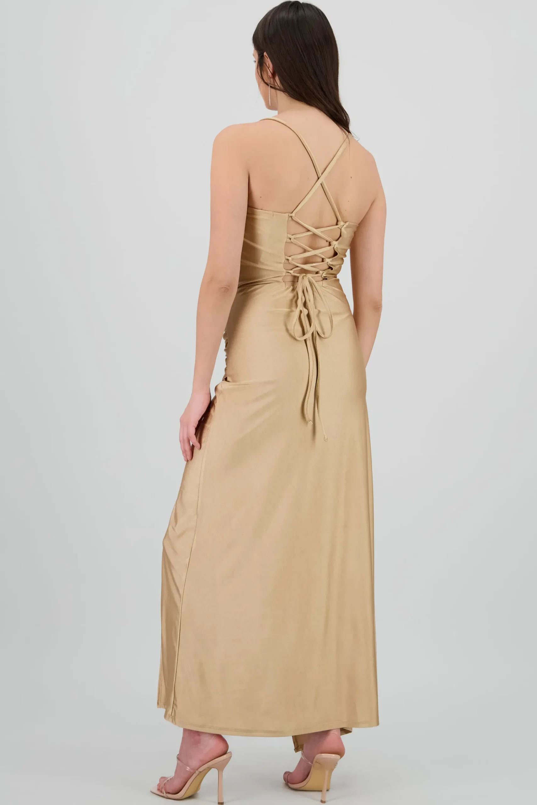 Shasa Drapped Straps Maxi Dress