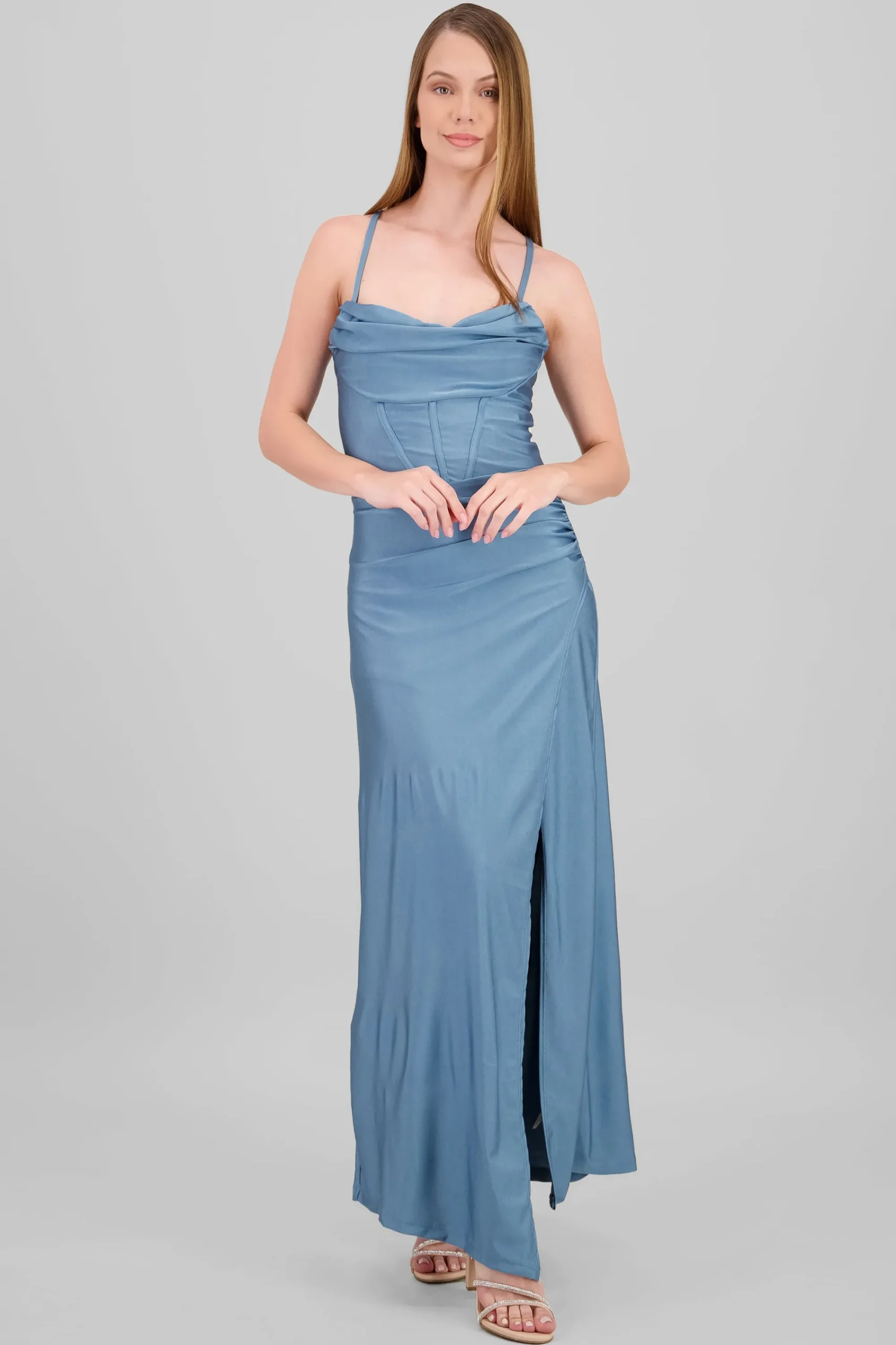 Shasa Drapped Straps Maxi Dress
