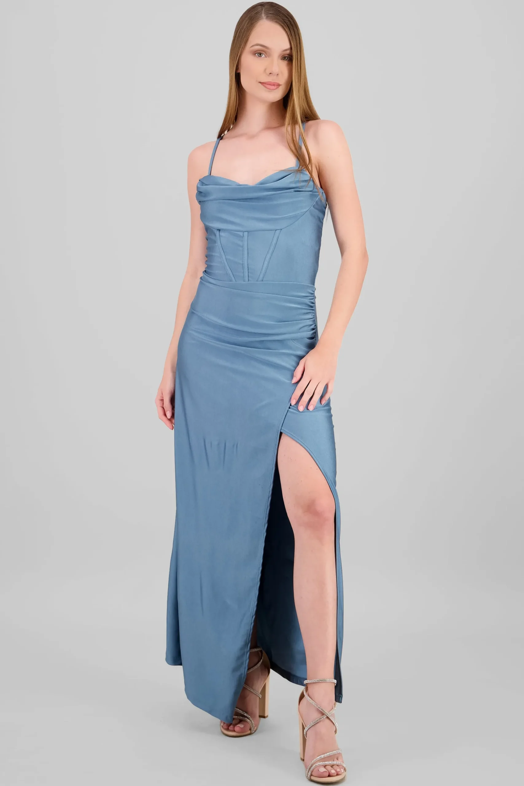 Shasa Drapped Straps Maxi Dress