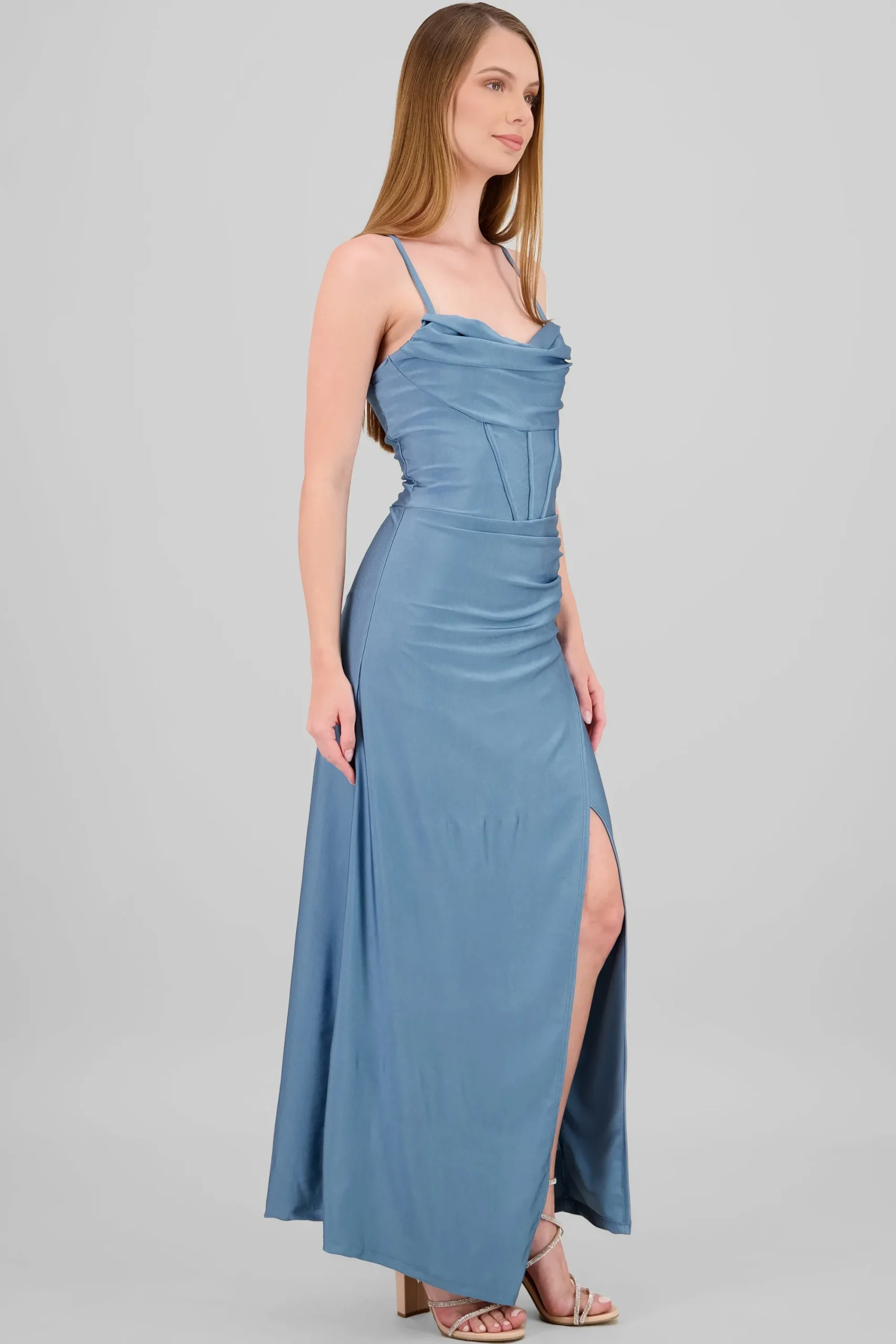 Shasa Drapped Straps Maxi Dress