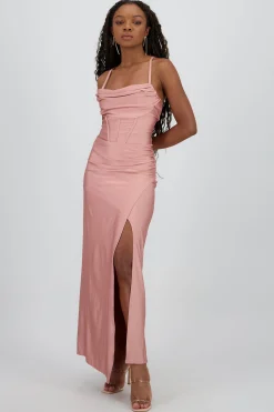 Shasa Drapped Straps Maxi Dress