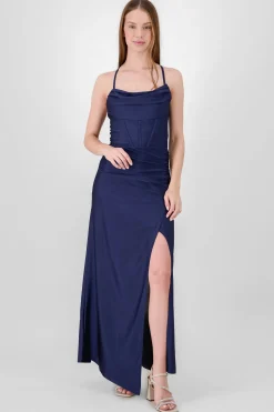 Shasa Drapped Straps Maxi Dress