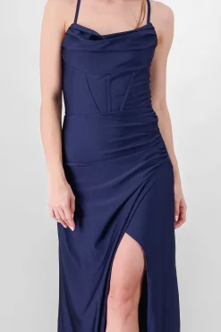 Shasa Drapped Straps Maxi Dress