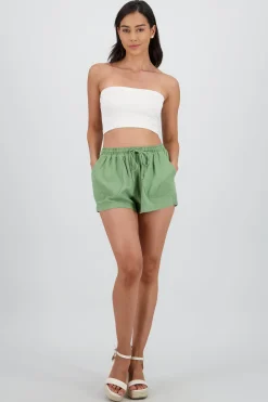 Shasa Drawstring Shorts with Pockets