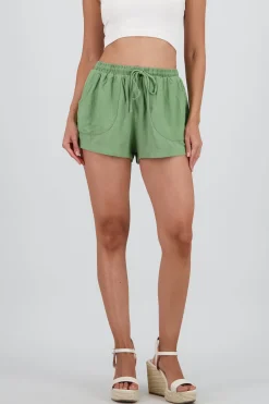 Shasa Drawstring Shorts with Pockets