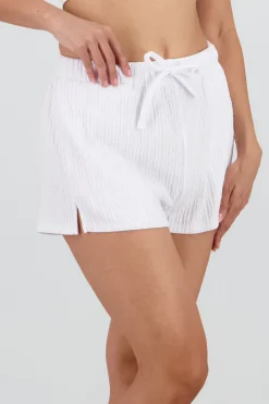 Shasa Drawstring Textured Shorts