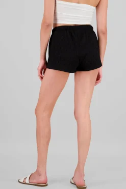 Shasa Drawstring Textured Shorts