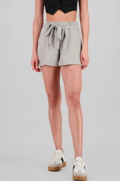 Shasa Drawstring Waist Ruched Shorts