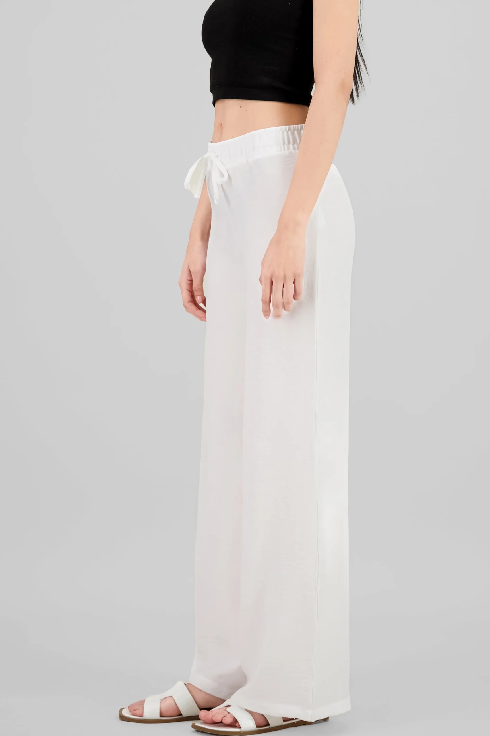 Shasa Drawstring Wide Leg Pants