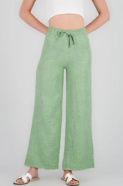 Shasa Drawstring Wide Leg Pants