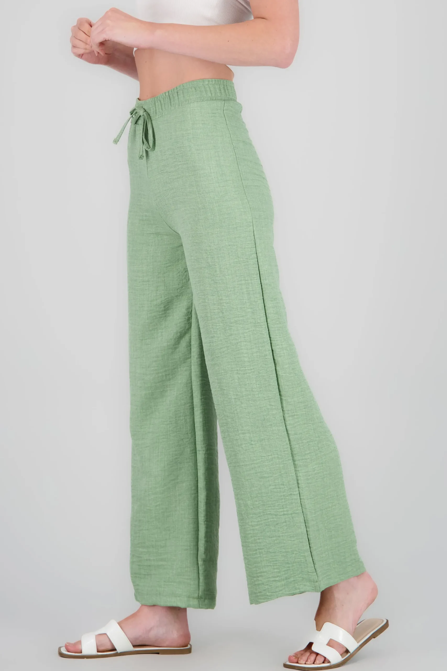 Shasa Drawstring Wide Leg Pants