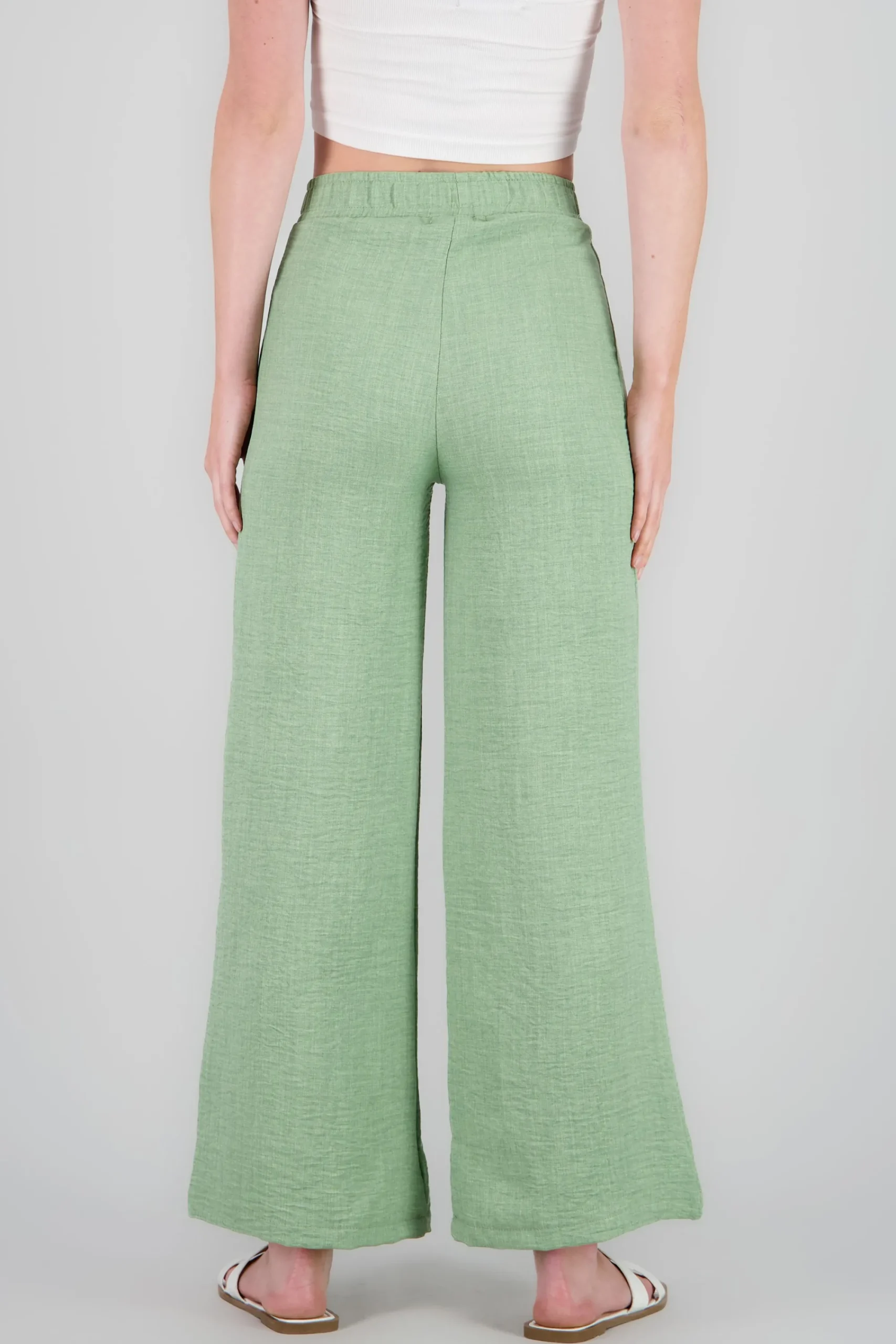 Shasa Drawstring Wide Leg Pants