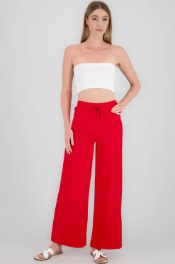 Shasa Drawstring Wide Leg Pants