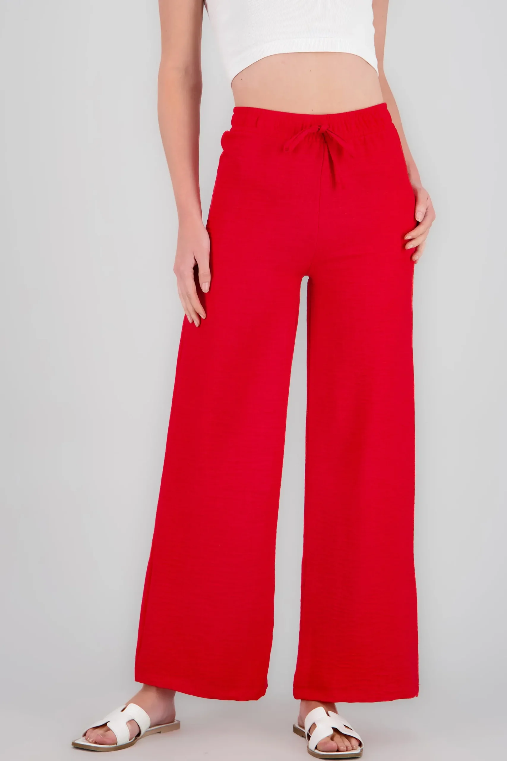 Shasa Drawstring Wide Leg Pants