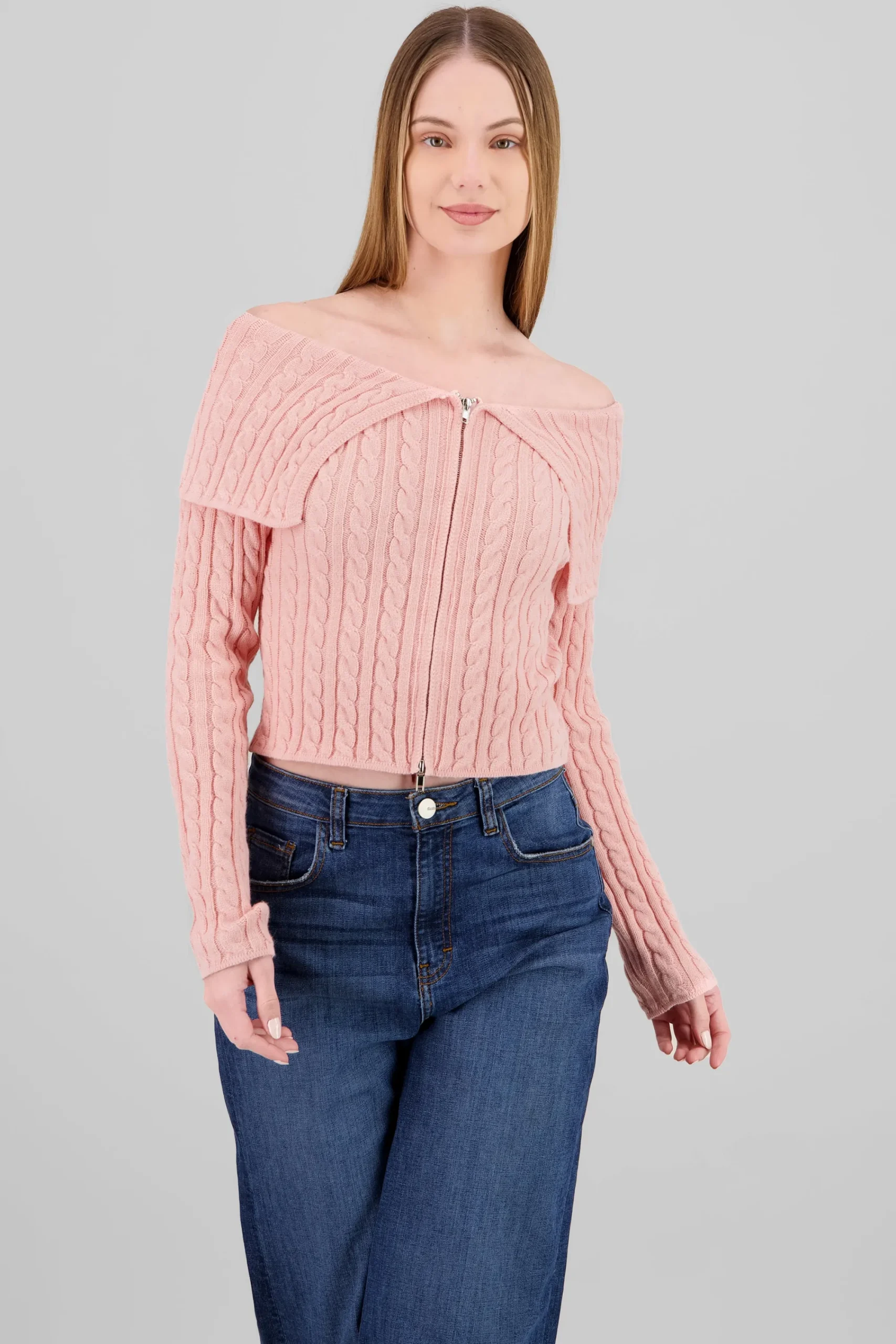 Shasa Drop Shoulder Cardigan Sweater